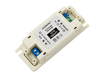 AT-12/10 КВАНТ Источник стабилизированного питания ACCORDTEC, 12 В, 1 A — изображение 2