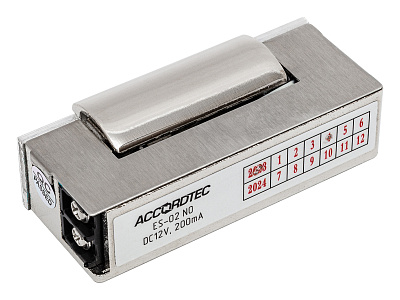 Электрозащелка AT-ES02 Электрозащелка ACCORDTEC, нормально открытая, врезная