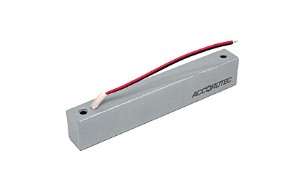 ML-100K с планкой, цвет Серебряный Металлик, Электромагнитный замок ACCORDTEC, 100 кг, накладной — изображение 2